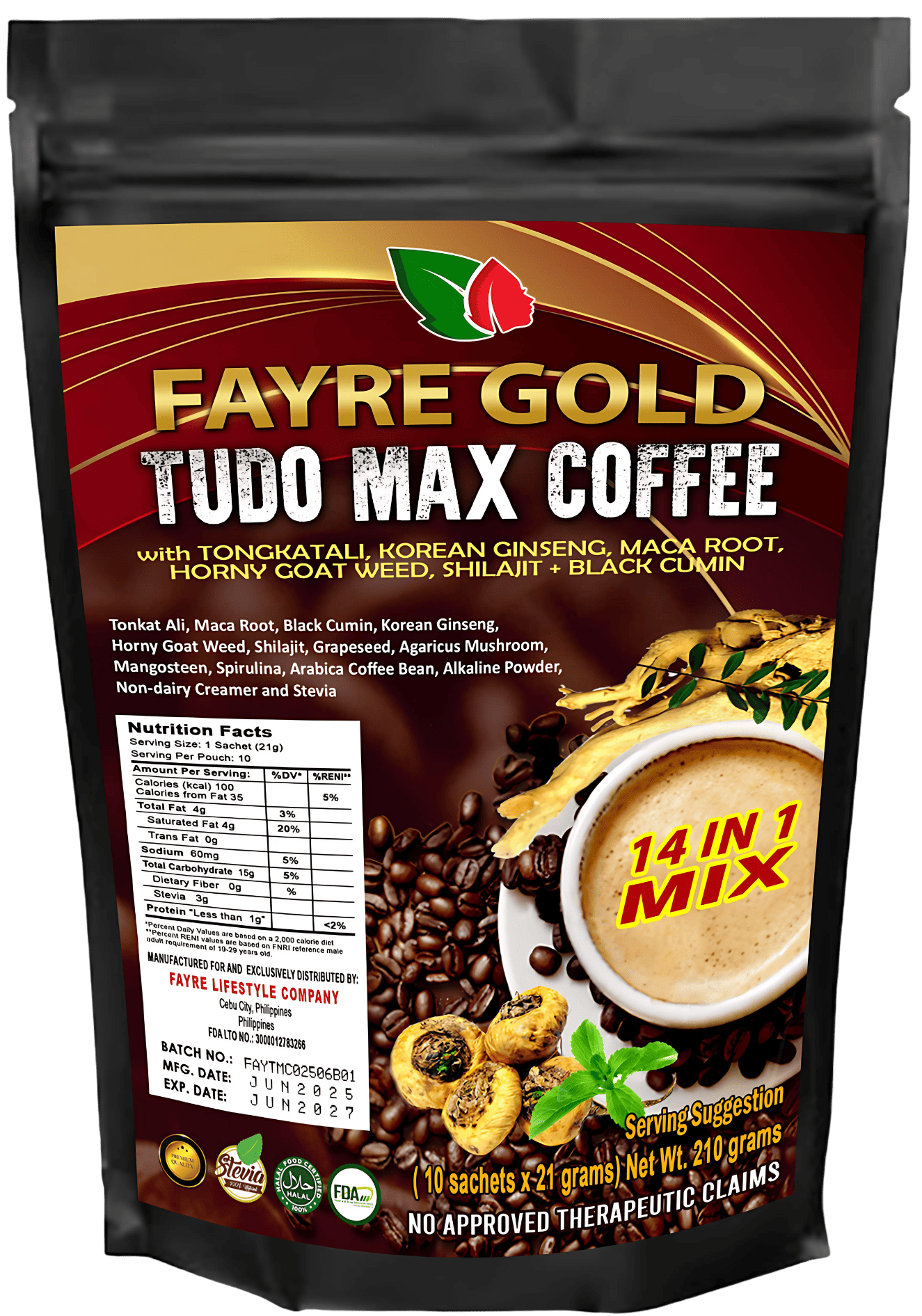 Fayre Gold Tudo Max Coffee
